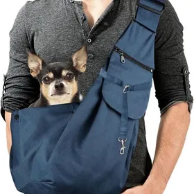 Meilleurs prix pour Sac de transport pour animaux de compagnie - 10 kg - Bleu - Rglable Sac Bandoulirede pour Petit Chien Convient pour La Marche PZCC