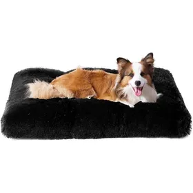 Meilleurs prix pour Panier lit pour chien 90x60cm - Coussin anti-stress moelleux lavable en machine - Base antidérapante noir