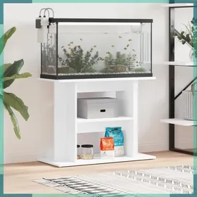 Comparer les prix de ASHATA Support pour aquarium blanc 80x35x60 cm bois dingénierie -FHE833575