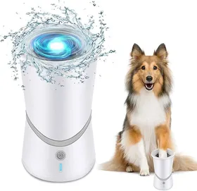 Comparer les prix de Nettoyeur de pattes de chien électrique portable, laveur de pattes électrique, laveur de pattes boueux rotatif automatique pour chi