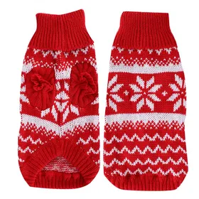 Meilleurs prix pour Vêtements Chauds de Flocon de Neige d'Animaux de Compagnie Pull de No?l d'Hiver pour Petits Chiens