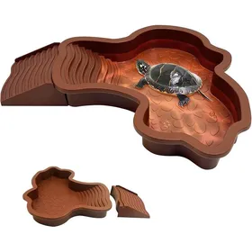 Meilleurs prix pour Plat Deau Bassin Pour Tortue Piscine Avec RampeAbreuvoir Tortue TerrestreTerrarium Tortue TerrestreAccessoire Tortue Terrestre