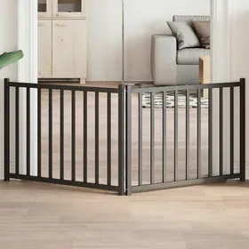 Meilleurs prix pour Barrière pour chien pliable - vidaXL - 160 cm - Bois de sapin massif - Noir - Pliable - Autonome