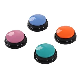 Meilleurs prix pour SALALIS - Bouton denregistrement vocal 4 pièces enregistrement de 30 secondes Buzzer dentraînement pour animaux de compagnie p