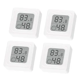 Comparer les prix de 4Pcs Thermometre interieur Hygromètre interieur Thermometre maison digital thermomètre intérieur pour Maison Entrepôt Terrarium
