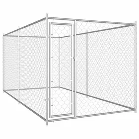 Comparer les prix de Automne/hiverChenil dextérieur pour chiens 382x192x185cm - HAuteur:185cm - Grande Taille &FR_431884