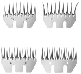 Meilleurs prix pour Lame Tondeuse Mouton 4 Pièces-13 et 9 Dents, Droite et Courbe-Kit Rechange Universel pour Tondeuse Électrique Élevage Ferme
