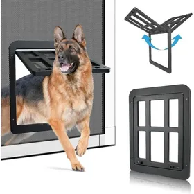 Meilleurs prix pour Chatière pou Chien Porte pour Animaux de Compagnie Magnétique Installation Facile Chatière pour Chat Chatière Moustiquaire