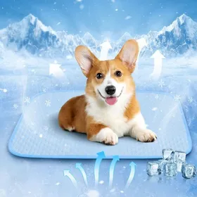 Meilleurs prix pour Tapis rafraîchissant anti-fuite & anti-rayures pour chiens chats & chiots – idéal été bleu