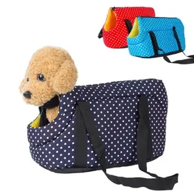 Meilleurs prix pour Sac bandoulière portable pour animaux de compagnie (chiens chats chiots) sac de transport en maille respirante Label