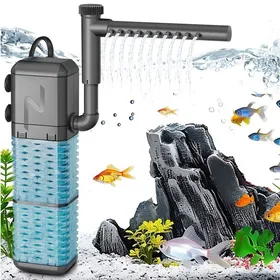 Comparer les prix de Filtre Daquarium 600L/H Filtre éponge Daquarium Filtre Interne avec Barre De Pulvérisation 6W Filtre Submersible FILTRE A AIR
