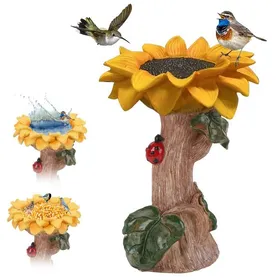 Comparer les prix de Bain doiseaux tournesol abreuvoir pour colibris mangeoire dextérieur pour oiseaux sauvages