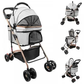 Comparer les prix de MIPAN.Poussette pour animaux 3 en 1 - Poussette pour chien 4 roues - 96 x 70 x 48cm - Poussette pour Chat - Noir