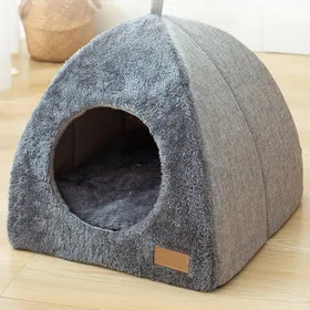Meilleurs prix pour Panier chat maison douce lavable fond antidérapant tente intérieur chien petit couchage chaud M