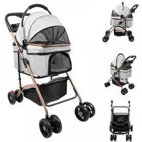 Meilleurs prix pour MIPAN.Poussette pour Chat 3 en1- Poussette Pour Petit Animaux Pliable - 96x70x48 cm - Poussette pour Chien/Chat de 15 kg - Noir