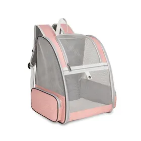 Comparer les prix de Sac à dos de transport chien/chat pliable AIMOONSA 38×32×42 cm - Maille respirante structure métallique rose