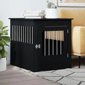 Comparer les prix de BEAU Cage de jardin/ Meuble de cage pour chiens - noir 645x80x71 cm - bois dingénierie mode699903