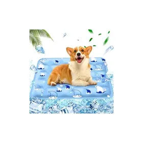 Meilleurs prix pour Tapis Rafraîchissant pour Chien/Chat – 50x60cm Ours Polaire Bleu Clair Sans Électricité