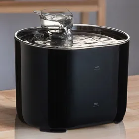 Comparer les prix de AMIS - FONTAINE A EAU - Fontaine chat avec oreilles USB pompe silencieuse distributeur automatique eau - Noir