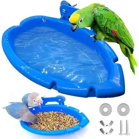 Meilleurs prix pour 2pcs Baignoire suspendue pour oiseaux - Plastique durable Facile à nettoyer - Accessoire cage perroquet calopsitte