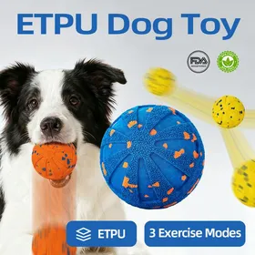 Meilleurs prix pour Balle de jeu pour chien en matériau ETPU résistante aux morsures balle rebondissante jouet canin pour lancer et rapport