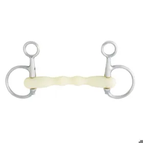 Comparer les prix de Mors baucher pour cheval droit Soyo Happy mouth mullen - Blanc - 115 mm