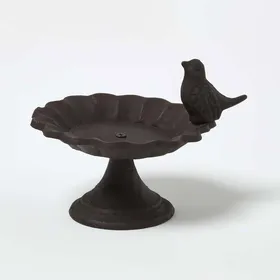 Meilleurs prix pour Bain pour oiseaux - HOMESCAPES - Abreuvoir en fonte - Décoration de jardin extérieur