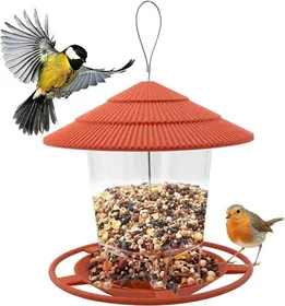 Meilleurs prix pour Mélanger Les graines Mangeoire à Oiseaux suspendues pour Nourrir la Faune Petits Oiseaux Jardin extérieur Cœur de Tournesol