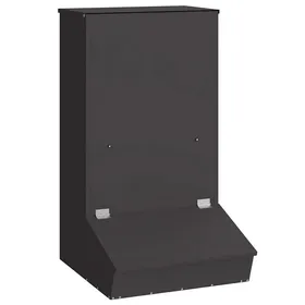 Comparer les prix de Distributeur de nourriture pour cochons - vidaXL - Métal - 55x51x915 cm - Noir - Capacité 20 kg