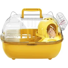 Meilleurs prix pour 1 Sac de Transport pour Rongeurs Matériau PP Transparent Avec Bouteille dEau Pour Hamster Lapin Lézard .