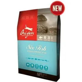 Comparer les prix de Croquettes - ORIJEN - Six Fish 2 kg - 6 poissons - 80% protéines - Sac refermable