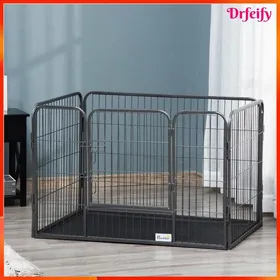 Meilleurs prix pour Enclos pour chien - AKOZON - 8877 - 109×74×71 cm - Porte double verrouillage - Pliable anti-corrosion
