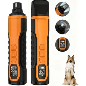 Comparer les prix de Lime à ongles pour chien - 9500PRM - Autonomie de 240 minutes - Affichage numérique intelligent - Double éclairage LED - 2 têtes de