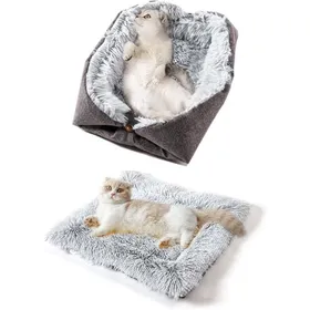 Meilleurs prix pour Panier chat lit apaisant hiver – peluche grand chien chaton double usage Label