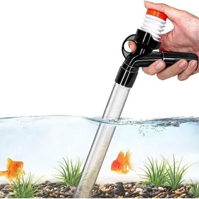 Meilleurs prix pour Nettoyeur de gravier pour aquarium - Longue buse pour changement deau Filet de filtre 3D protecteur - Kit complet