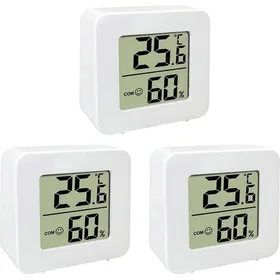 Meilleurs prix pour Lot de 3 Thermomètres IntérieursRaumthermometer Digital IntérieurLCD Intelligent de lHygromètredune haute Précision QIEDOVIEY