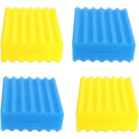 Meilleurs prix pour Lot de mousses filtrantes pour biofiltre CBF-350 deux mousses bleues et deux mousses jaunes accessoires de rechange durables pour