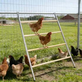 Meilleurs prix pour Aire de Jeux en Bois pour Poules Échelle pour poules en bois Adapté aux Poules Coqs Poussins et Oiseaux comme Les Perroquets