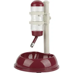 Meilleurs prix pour Bouteille deau pour chien avec supportdistributeur deau réglablebol automatique pour chiens et chatsmarron PZCC