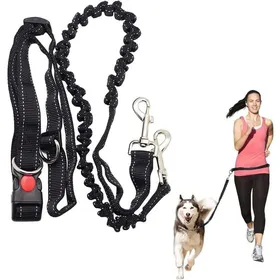 Meilleurs prix pour Laisse mains libres pour chien course à pied absorbant les chocs extensible - Ceinture réglable - Pour courir faire  Étiquette