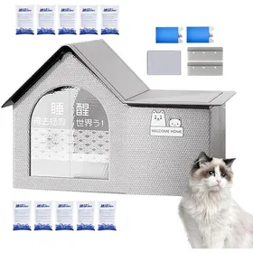 Comparer les prix de Maison Rafraîchissante pour Chat - Abri Extérieur Isolant Contre La Chaleur