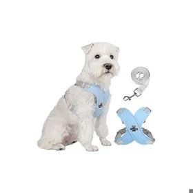 Comparer les prix de Harnais Chien - LARGEIGHT - Réglable - Réfléchissant - Confortable - Mesh Doux