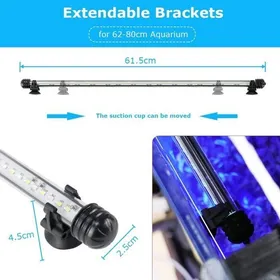 Comparer les prix de LED clairage Aquarium Lampe Tube tanche Lighting Plonge A Economie Denergie Fish Tank Dcoration RGB Couleur58cm blanc et YYV
