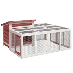 Comparer les prix de Bonne qualité - Parc enclos-Clapier moka 144x123x675 cm - bois de pin massif - MAW14468494