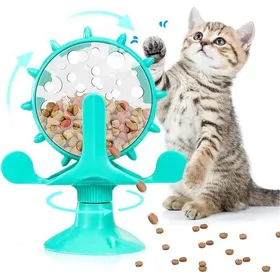 Comparer les prix de Jouet Chat Interactif Jouet pour Chat Moulin à Vent Jouet Distributeur Croquette Chat Blue Bleu bleu JOUET