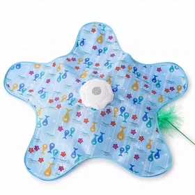 Meilleurs prix pour Jouets interactifs pour chats Jouet pour chat à capteur automatique avec plumes qui battent et sons danimaux rechargeable par USB