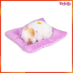 Comparer les prix de Faux chat (poupée jouet) - AKOZON - Chat ronronne - Gris - Peluche interactive sonore - 18x16 cm