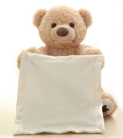 Meilleurs prix pour Peluche -YIBUJIAZU-Jouet en peluche électrique intelligent, chat cache-cache, ours en pel- jouets cadeaux de Noël pour enfants