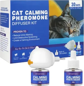 Comparer les prix de Diffuseur de phéromones chat 3 en 1 — 1 diffuseur + 2 recharges anti-stress inodore