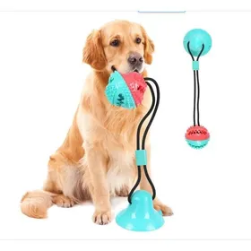 Comparer les prix de Jouet à Mâcher - Non spécifié - Balle avec Ventouse - Caoutchouc et ABS - Pour Chien Moyen - Extérieur